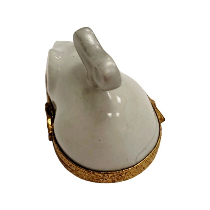 Charming Wind Up Mouse Box for Collectors Porcelain Limoges mouse French Trinket Box