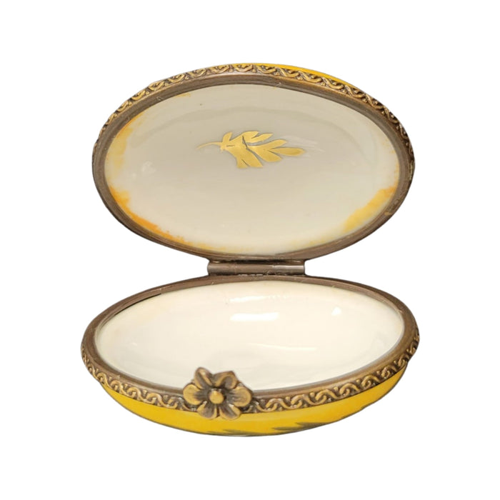 Charming Floral Limoges Box for Luxury Collectors Porcelain Limoges round French Trinket Box