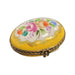 Charming Floral Limoges Box for Luxury Collectors Porcelain Limoges round French Trinket Box