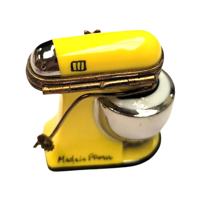 Charming Yellow Mixer Keepsake for Collectors Porcelain Limoges home food French Trinket Box