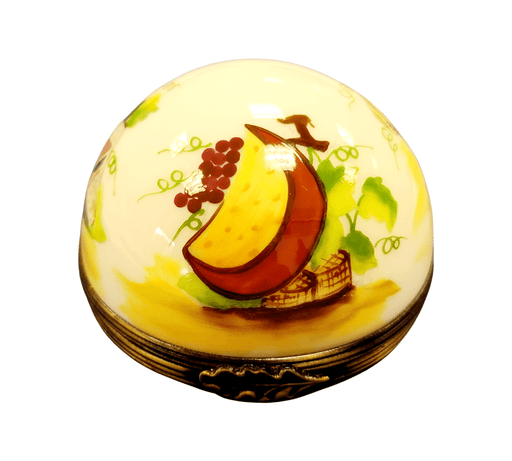 Cheese Platter Elegance for Gourmet Collectors Porcelain Limoges Food French Trinket Box