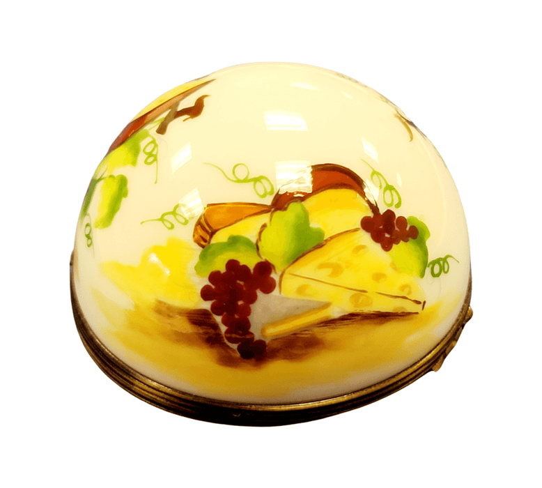 Cheese Platter Elegance for Gourmet Collectors Porcelain Limoges Food French Trinket Box
