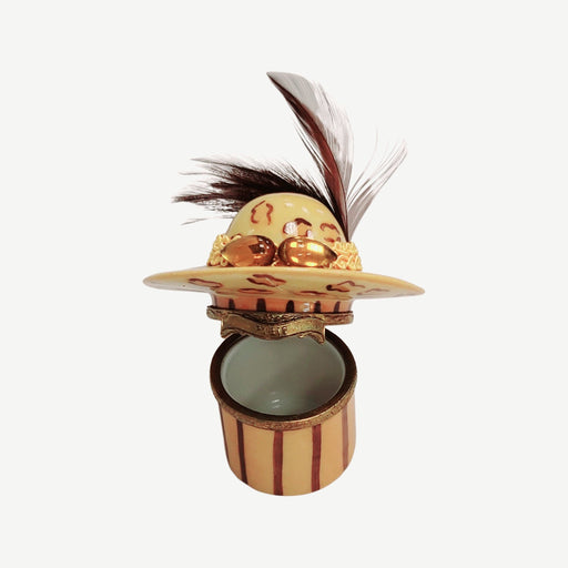 Cheetah Print Elegance Box for Fashion Lovers Porcelain Limoges shoe figurine LIMOGES BOXES French Trinket Box