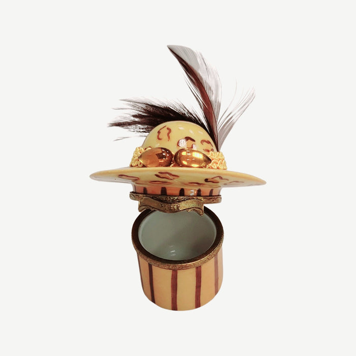 Cheetah Print Elegance Box for Fashion Lovers Porcelain Limoges shoe figurine LIMOGES BOXES French Trinket Box