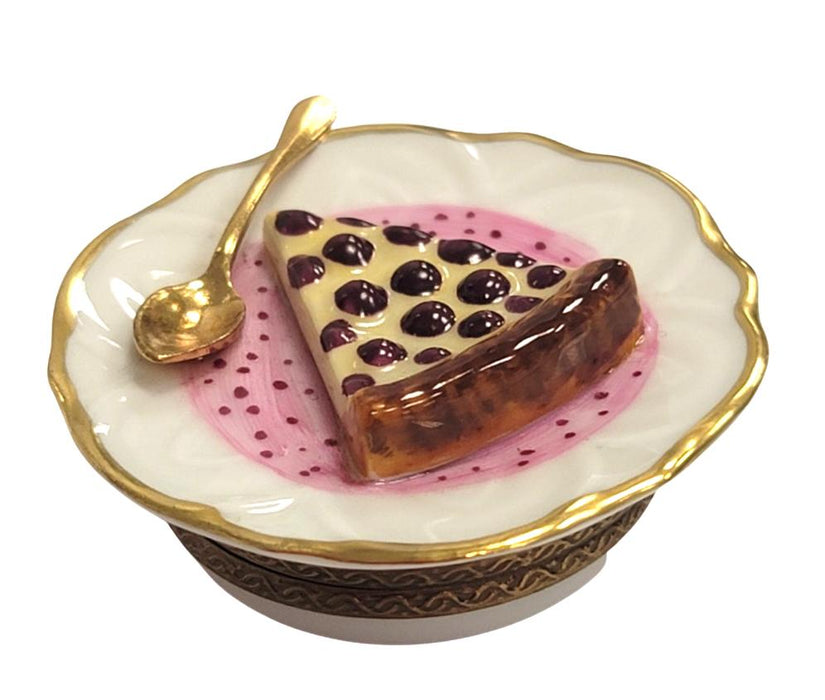 Cherry Pie Delight for Collectors Porcelain Limoges Dessert French Trinket Box