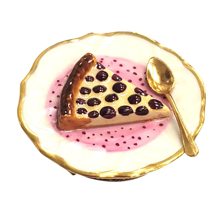 Cherry Pie Delight for Collectors Porcelain Limoges Dessert French Trinket Box