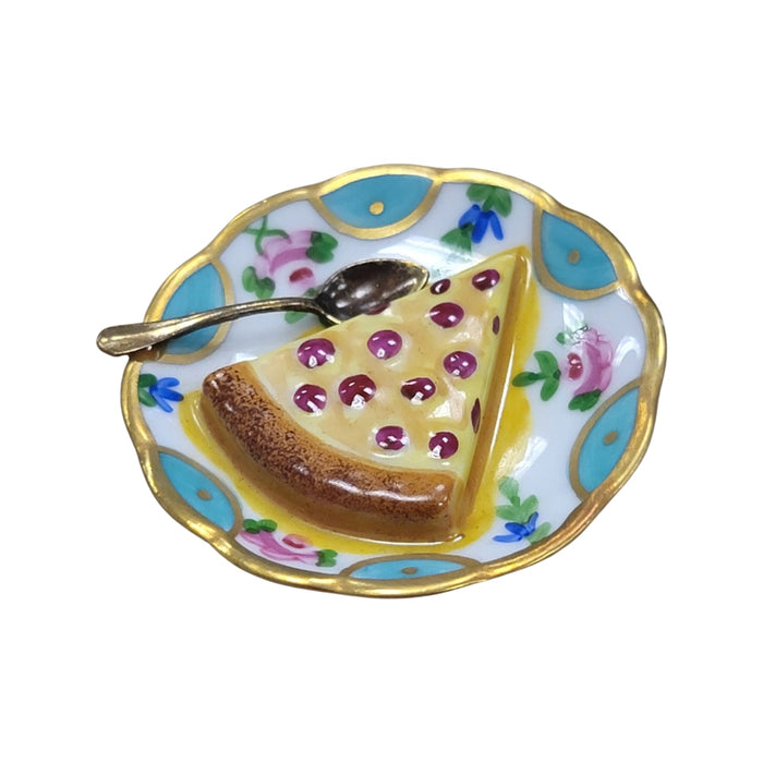 Cherry Pie Delight for Dessert Lovers Porcelain Limoges Dessert French Trinket Box