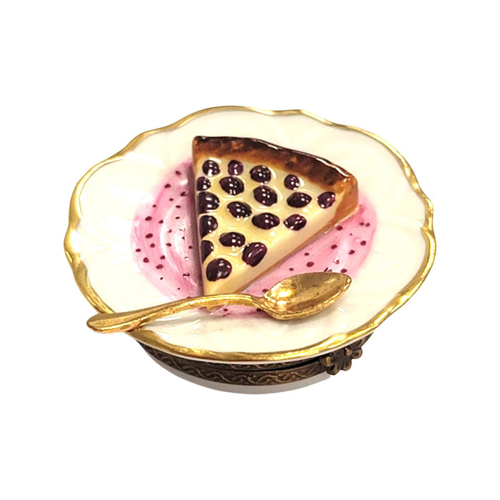 Cherry Pie Delight for Collectors Porcelain Limoges Dessert French Trinket Box