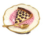 Cherry Pie Delight for Collectors Porcelain Limoges Dessert French Trinket Box