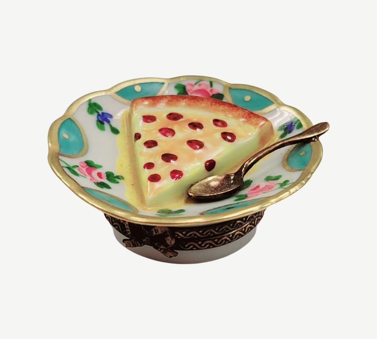 Cherry Pie Limoges Box for Dessert Lovers Porcelain Limoges Dessert French Trinket Box