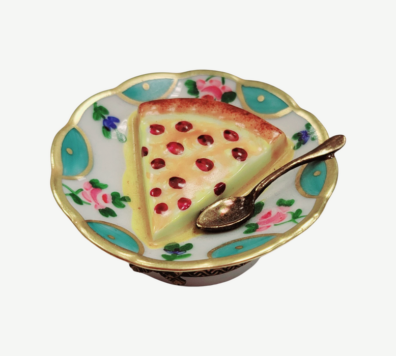 Cherry Pie Limoges Box for Dessert Lovers Porcelain Limoges Dessert French Trinket Box