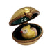 Chick Hatching in Golden Egg Limoges Box Porcelain Figurine-farm birds LIMOGES BOXES-CH2P342