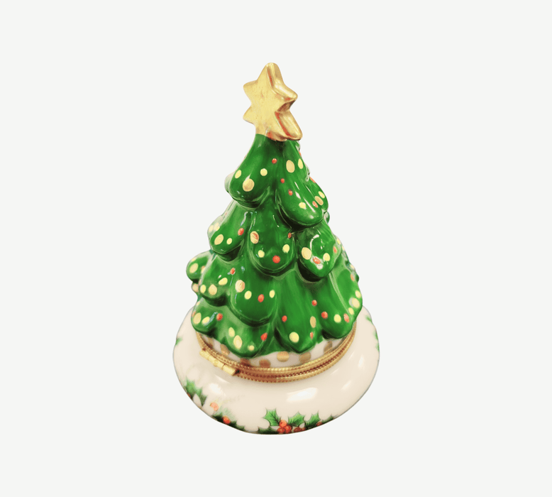 Christmas Tree Limoges Box for Holiday Collectors Porcelain Limoges Christmas Tree French Trinket Box