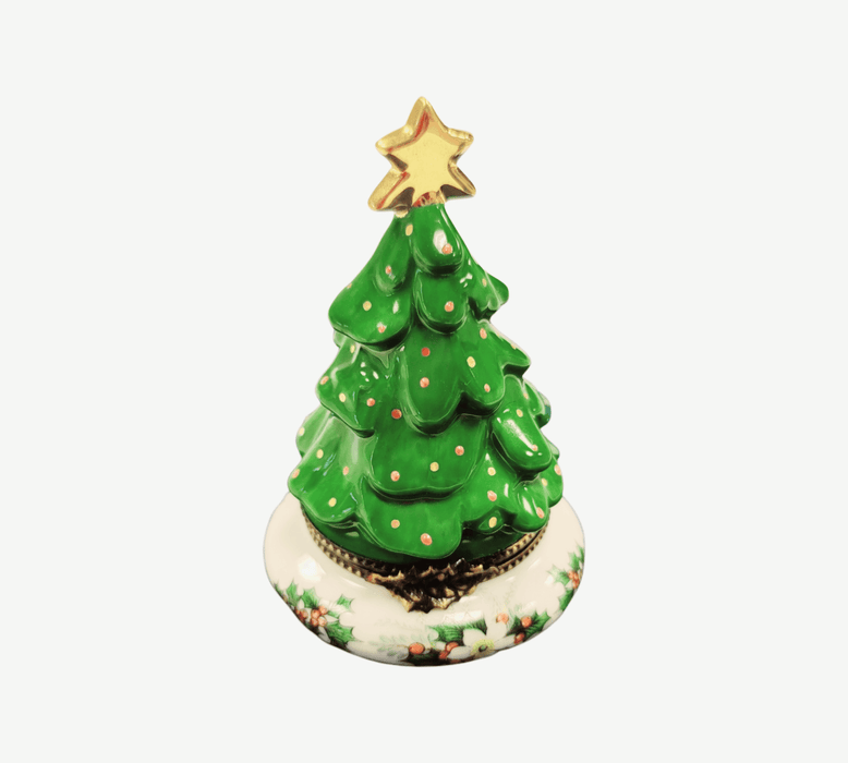 Christmas Tree Limoges Box for Holiday Collectors Porcelain Limoges Christmas Tree French Trinket Box