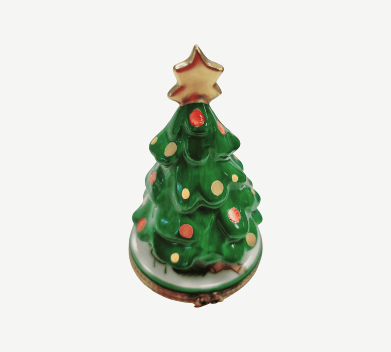 Christmas Tree Limoges Box for Holiday Collectors Porcelain Limoges Christmas Tree French Trinket Box