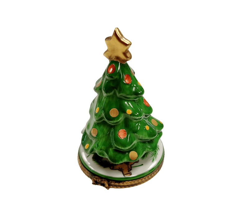Christmas Tree Limoges Box for Holiday Collectors Porcelain Limoges Christmas Tree French Trinket Box