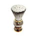 Chrome Shaving Brush Box for Grooming Enthusiasts Porcelain Limoges fashion limoges boxes French Trinket Box