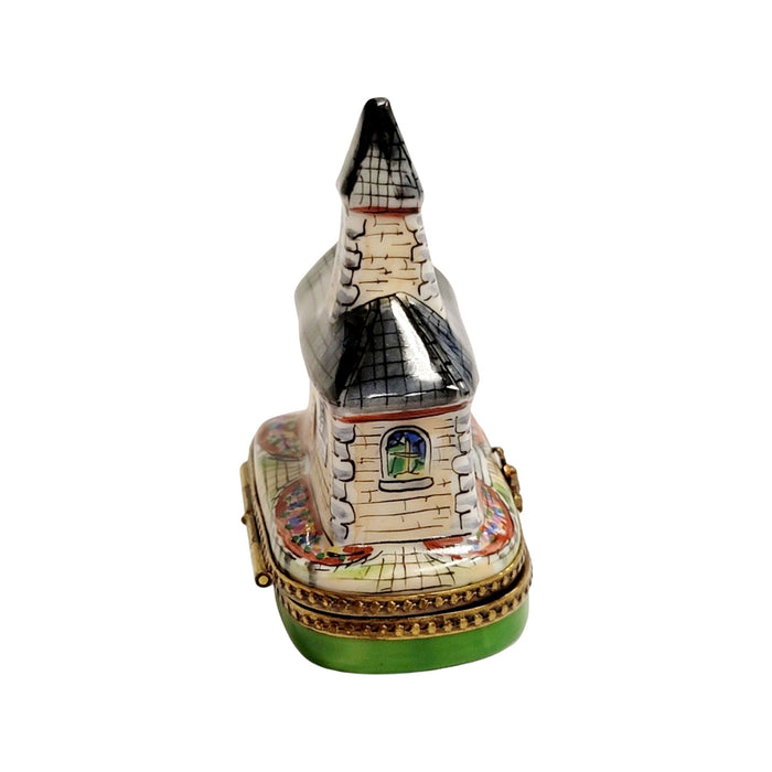 Church Limoges Box for Spiritual Collectors Porcelain Limoges christian French Trinket Box