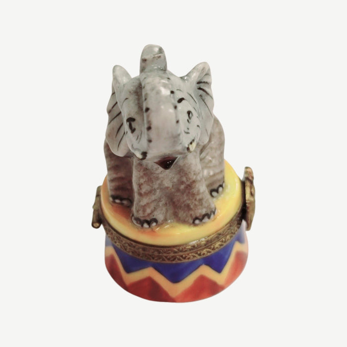 Circus Elephant Limoges Box for Collectors Porcelain Limoges Wild Limoges elephant circus French Trinket Box