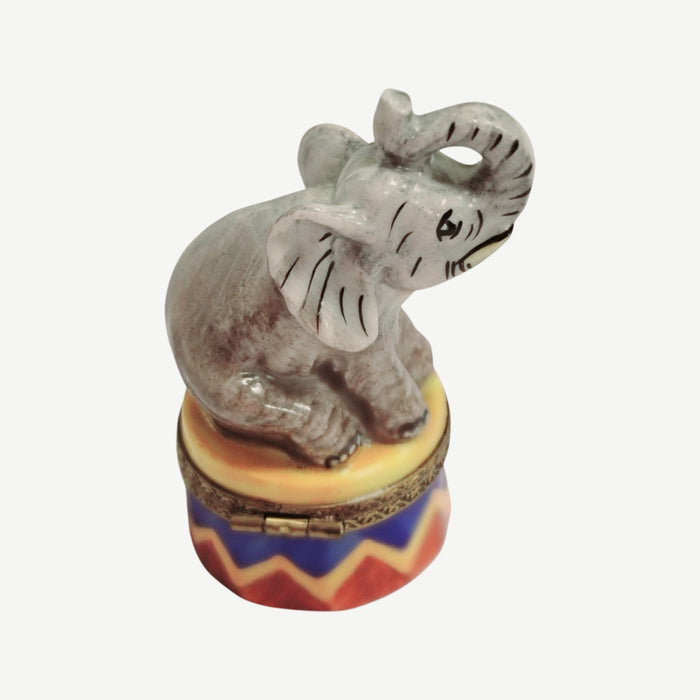Circus Elephant Limoges Box for Collectors Porcelain Limoges Wild Limoges elephant circus French Trinket Box