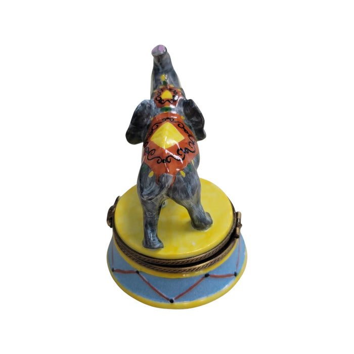 Circus Elephant Limoges Box for Collectors Porcelain Limoges Wild Limoges elephant circus French Trinket Box