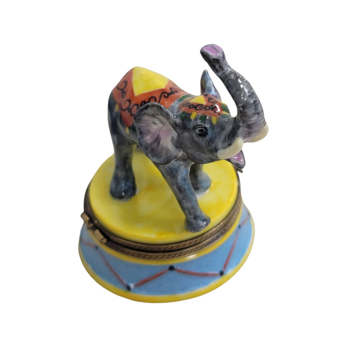 Circus Elephant Limoges Box for Collectors Porcelain Limoges Wild Limoges elephant circus French Trinket Box