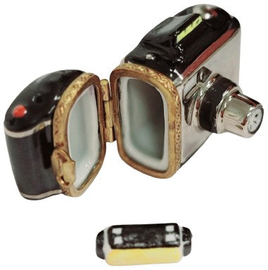 Classic Camera Limoges Box for Photography Lovers Porcelain Limoges beach travel French Trinket Box