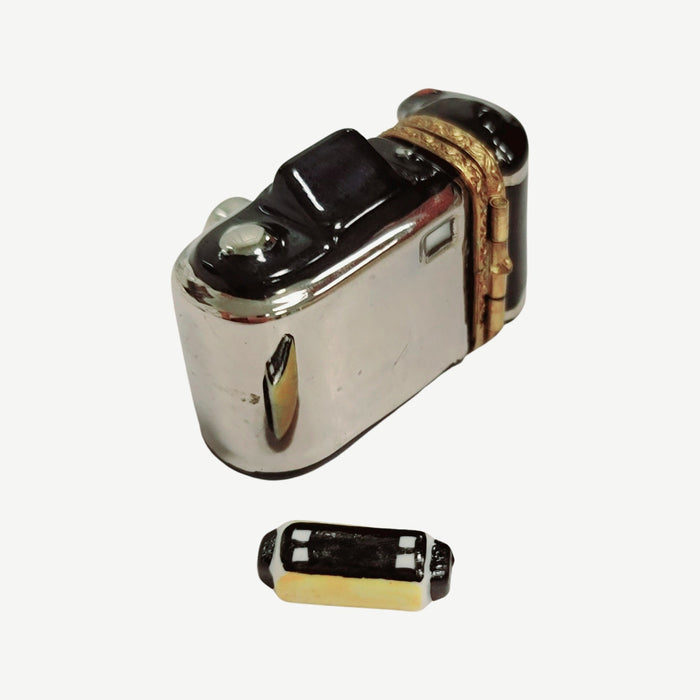 Classic Camera Limoges Box for Photography Lovers Porcelain Limoges beach travel French Trinket Box