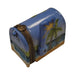 Artisan-painted Beach House Mailbox Limoges box from France, a cherished collectible