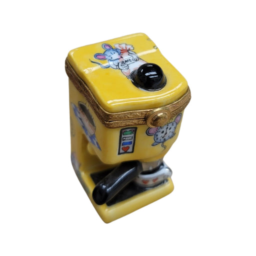 Espresso Machine Figurine for Collectors Porcelain Limoges beverage French Trinket Box