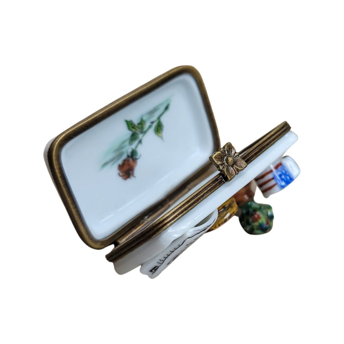 Coffee and Pancake Tray for Home Decor Porcelain Limoges Food French Trinket Box