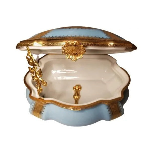 Treasured French collectible: Concorde Penicaud 9 Sculpture 9 x 7 x 5 Limoges box, painted by hand