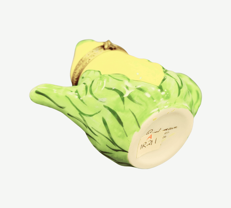 Corn Husk Teapot Limoges Box for Tea Lovers Porcelain Limoges China French Trinket Box