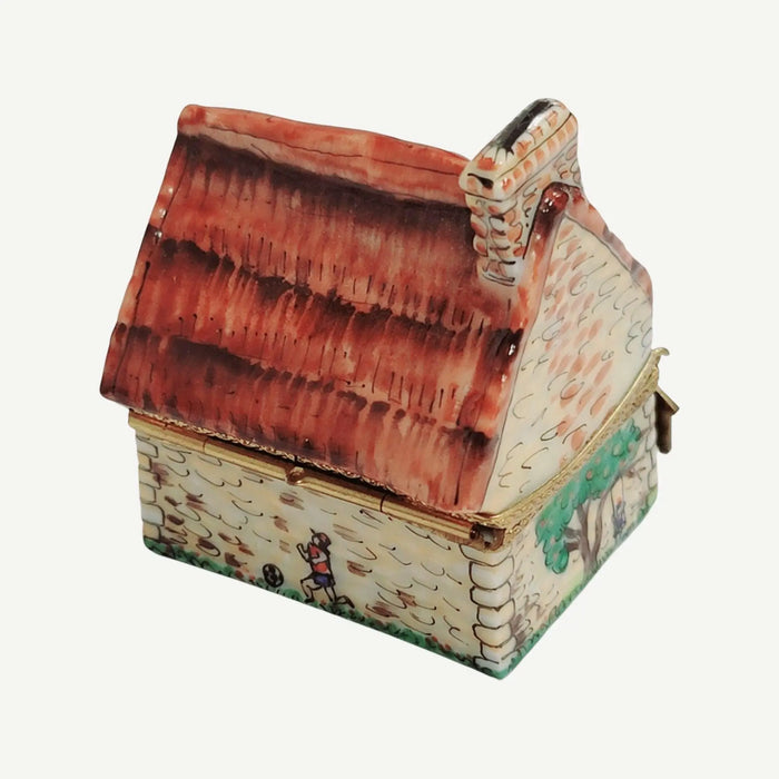 Cottage House Limoges Box for Collectors Porcelain Limoges home French Trinket Box