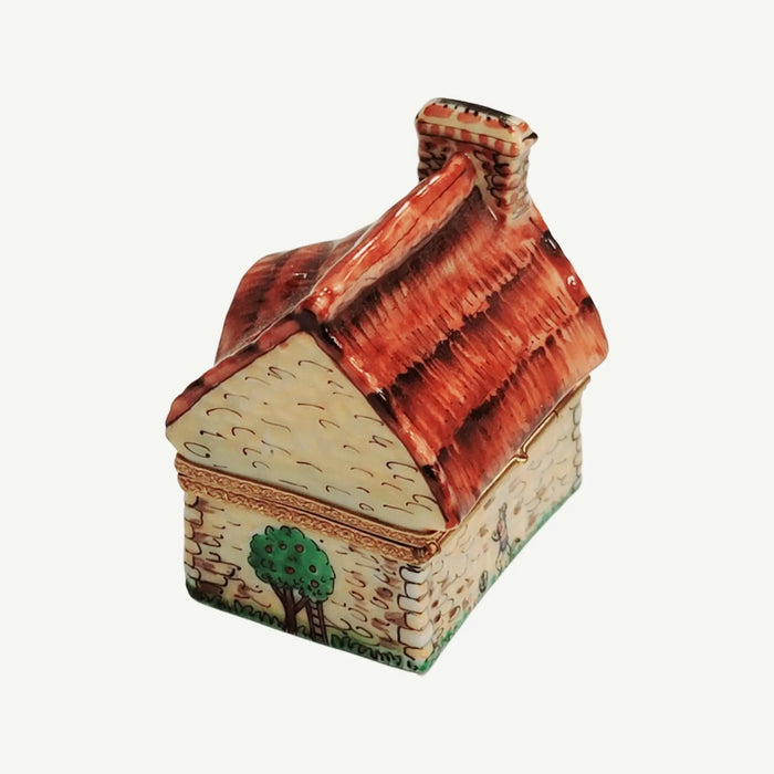Cottage House Limoges Box for Collectors Porcelain Limoges home French Trinket Box