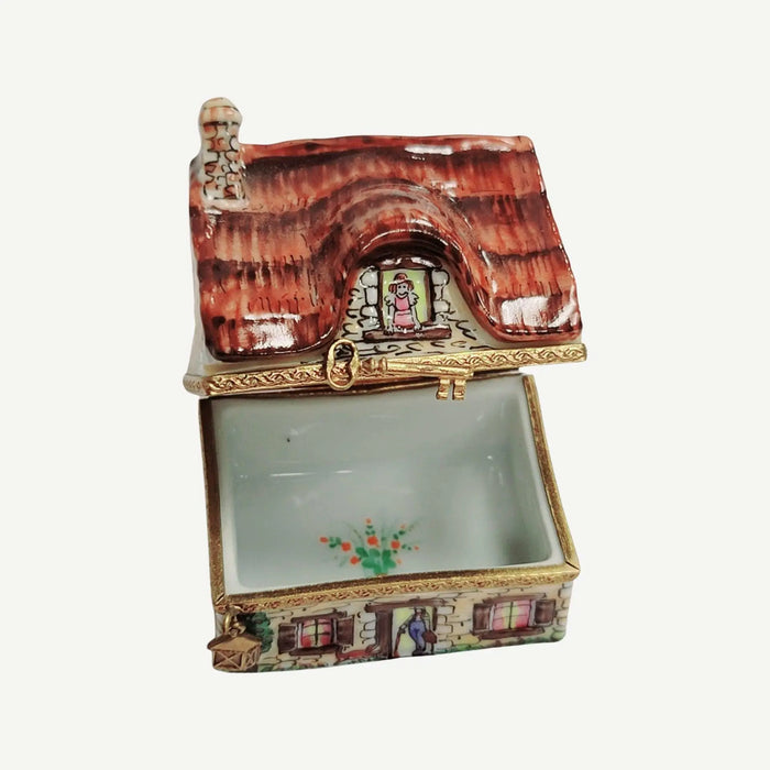 Cottage House Limoges Box for Collectors Porcelain Limoges home French Trinket Box