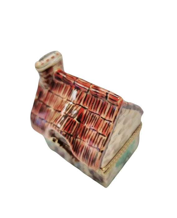 Cottage House Limoges Box for Collectors Porcelain Limoges home French Trinket Box