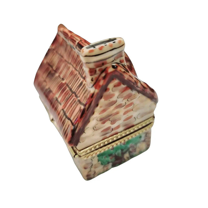 Cottage House Limoges Box for Collectors Porcelain Limoges home French Trinket Box