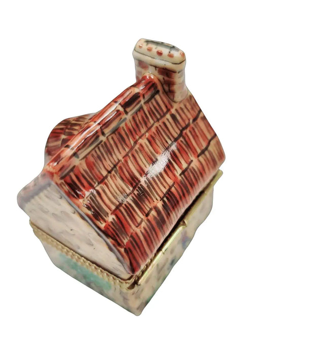 Cottage House Limoges Box for Collectors Porcelain Limoges home French Trinket Box