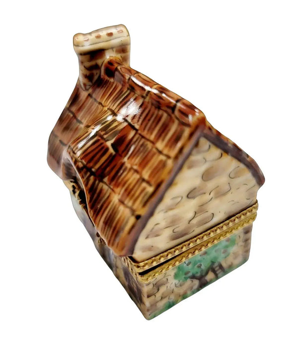 Cottage House Limoges Box for Collectors Porcelain Limoges home French Trinket Box