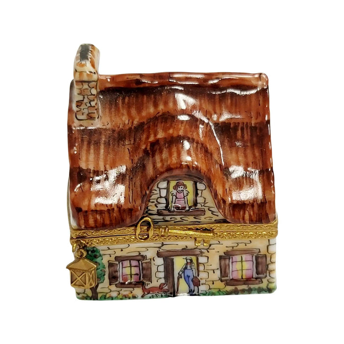 Cottage House Limoges Box for Collectors Porcelain Limoges home French Trinket Box
