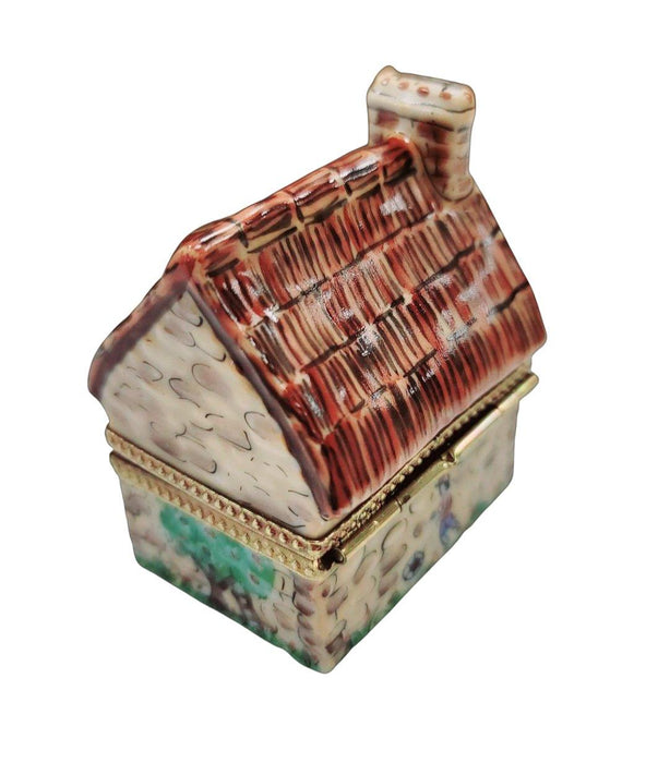 Cottage Country House Home Limoges Box Porcelain Figurine-Limoges Box furniture home house-CH3S238