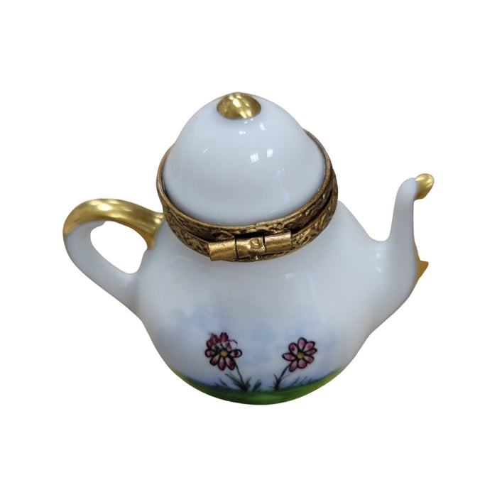 Cow Tea Pot Limoges Box for Collectors Porcelain Limoges China French Trinket Box