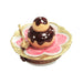 Cream Puff Delight for Dessert Lovers Porcelain Limoges Dessert French Trinket Box