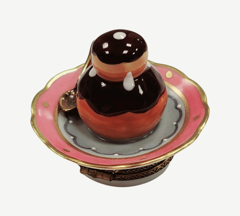 Cream Puff Elegance for Collectors Porcelain Limoges Dessert French Trinket Box