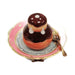 Limoges Boutique presents the Cream Puff on Plate, a genuine Limoges box painted by hand in France