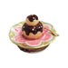 Cream Puff on Plate Limoges Box Porcelain Figurine-food LIMOGES BOXES-CH2P142