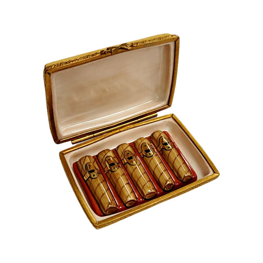 Cuban Cigars in Limoges Box Porcelain Figurine-wine Limoges Box men-CH8C127