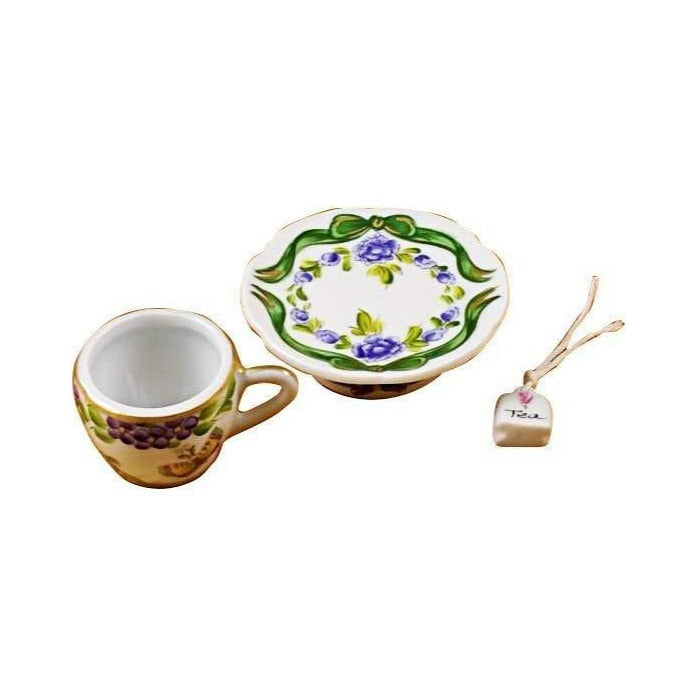 Gift idea for someone who loves France: Cup Saucer Butterfly Limoges box