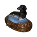 Dachshund Limoges Box for Dog Lovers Porcelain Limoges Dog French Trinket Box
